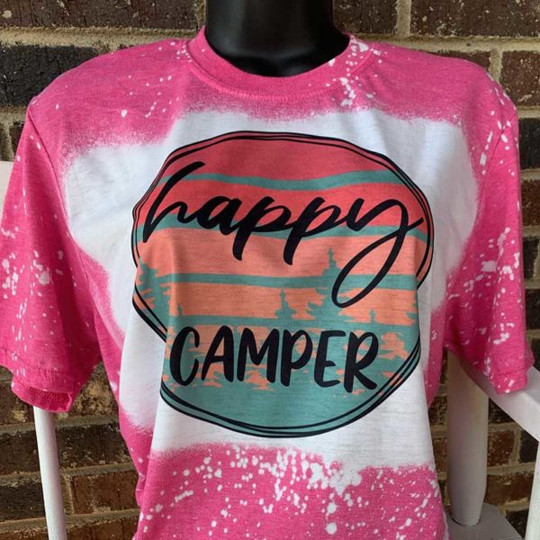 Happy Camper Bleached Shirt