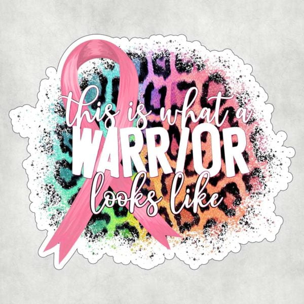 Breast Cancer Warrior Decal