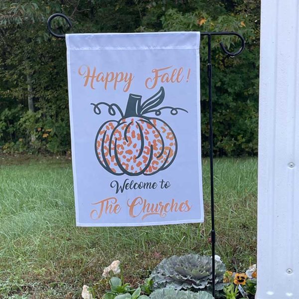 Hello Fall Pumpkin Garden Flag