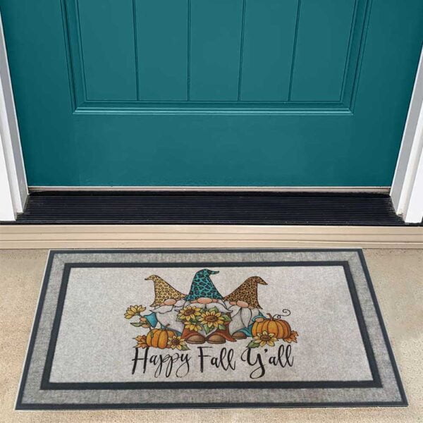 Happy Fall Y'all Gnome Doormat