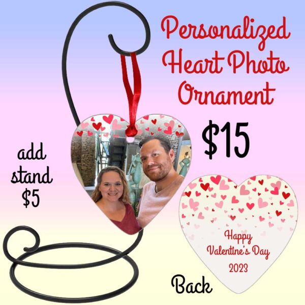 Valentine's Personalized Heart Photo Ornament