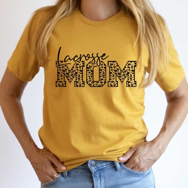 Lacrosse Mom Leopard Shirt